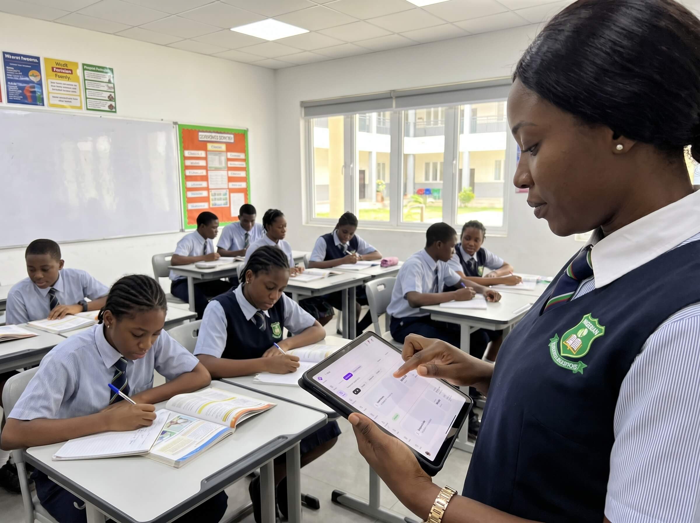 Teacher using Skulovo to manage class operations